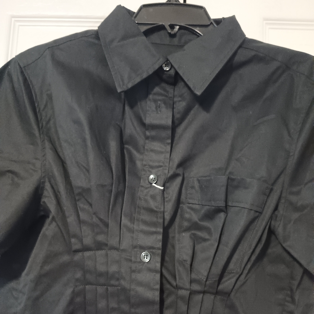 Isabel Marant Black Gramy Pintuck Blouse - Picture 8 of 12